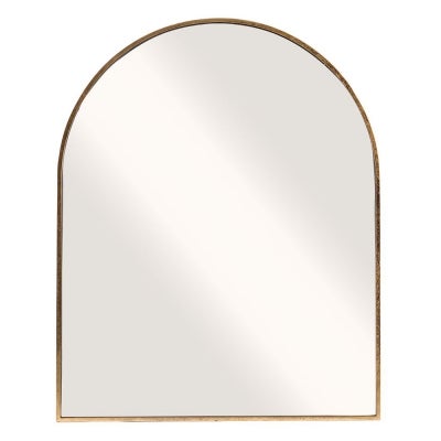 Archibald Metal Frame Arch Wall Mirror, 100cm, Gold