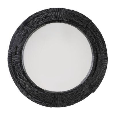 Dunbar Round Wall Mirror, 101cm, Black