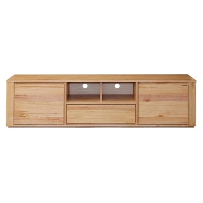 Monte Carlo Messmate Timber 2 Door 1 Drawer TV Unit, 200cm