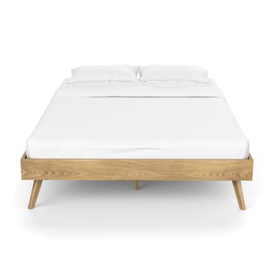 Stella Wooden Bed Base, Queen, Oak