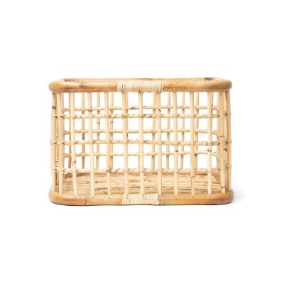 Hakasan Bamboo Rattan Basket, Medium