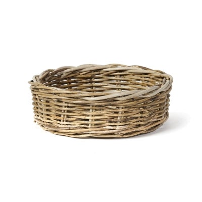 Waldorf Cane Round Basket, Medium
