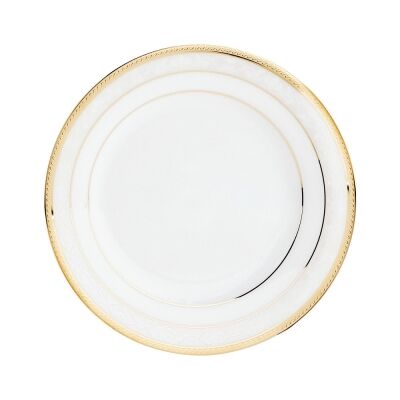 Noritake Hampshire Gold 4 Piece Fine Porcelain Bread & Butter Plate Set