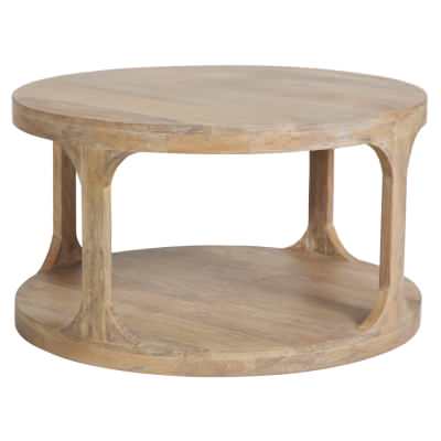 Scout Mango Wood Round Coffee Table, 81cm