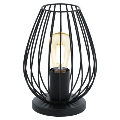 Newtown Metal Wire Table Lamp, Black