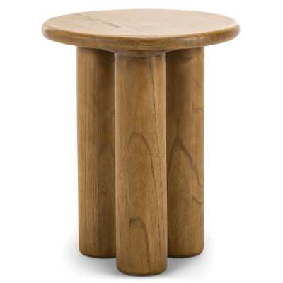 Khakti Mindi Wood Round Side Table