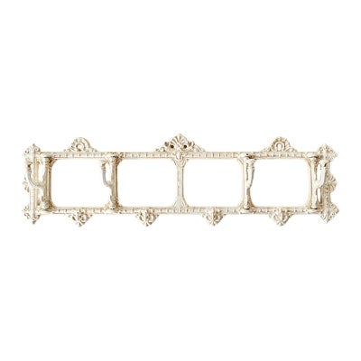 Cynthia Cast Iron Swivel Wall Hook, Antique White