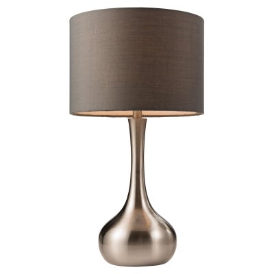 Minshull Metal Base Table Lamp, Nickel