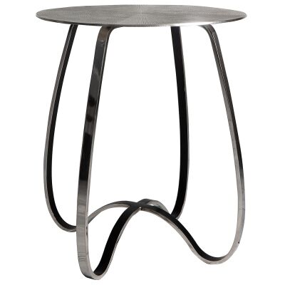 Carter Metal Side Table, Large, Silver Top