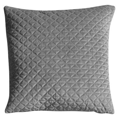 Javier Quilted Feather Filled Scatter Cushion, Silver