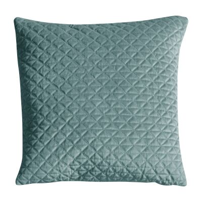 Javier Quilted Feather Filled Scatter Cushion, Duck Egg
