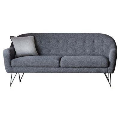 Greggs Fabric Sofa, 2.5 Seater, Licorice