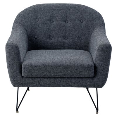 Greggs Fabric Armchair, Licorice