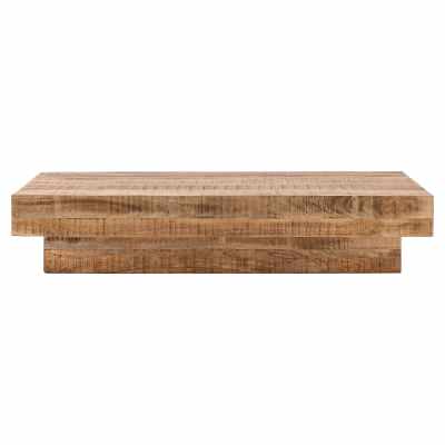 Eira Mango Wood Timber Coffee Table, 150cm