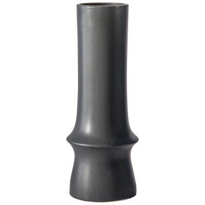 Ayabe Ceramic Bud Vase, Charcoal