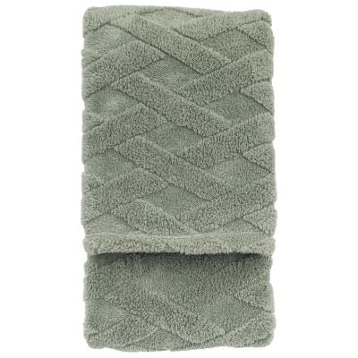 Kilburn & Scott Luxurious Net Knit Throw, 130x170, Aspen Green