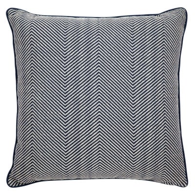 Candace Feather Filled Scatter Cushion, Blue Chevron