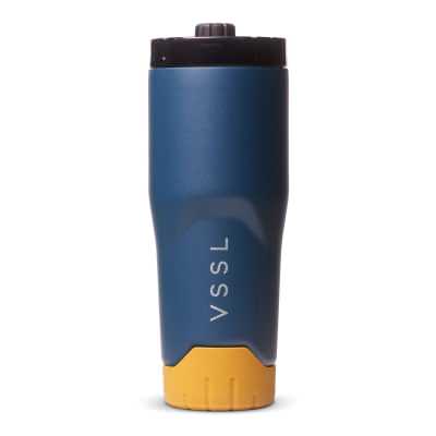 Vssl Rift Stainless Steel Insulated Travel Tumble, 590ml, Pacific Blue