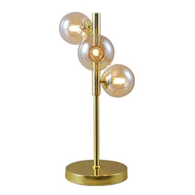 Midday Glass & Metal Table Lamp, Gold