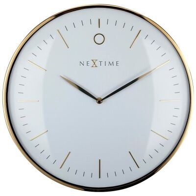 Nextime Glamour Metal Round Wall Clock, 30cm