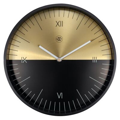 NeXtime Liria Metal Round Wall Clock, 30cm