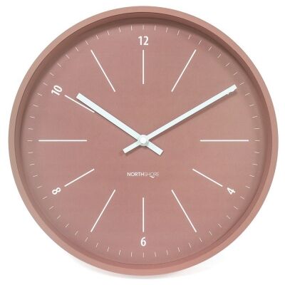 Northshore Grindle Round Wall Clock, 32cm, Dust Pink
