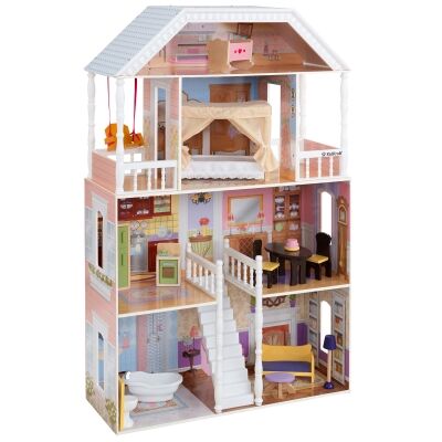 Kidkraft New Savannah Dollhouse (14 pc furniture)