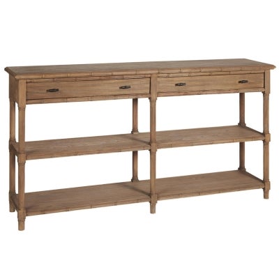 Hampshire Timber Console Table with Shelf, 160cm