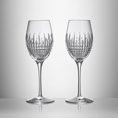 Waterford Lismore Diamond Crystal Wine Glass, Set of 2