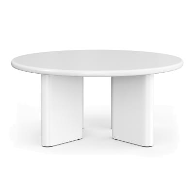 Omni Round Coffee Table, 80cm, White