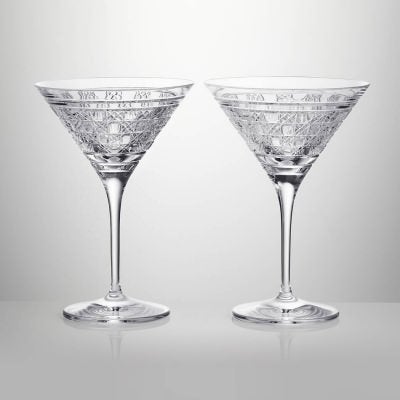 Waterford Opulence Crystal Martini Glass , Set of 2