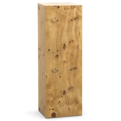 Calix Burl Wood Plinth, Large