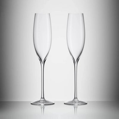 Waterford Elegance Crystal Classic Flute Glass, Set of 2