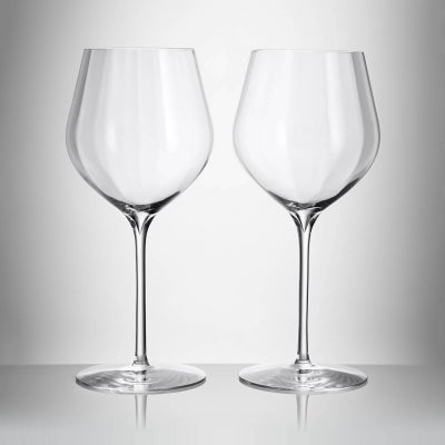 Waterford Elegance Optic Crystal Big Red Wine Glass, Set of 2
