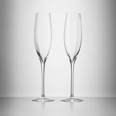 Waterford Elegance Optic Crystal Champagne Flute Glass, Set of 2