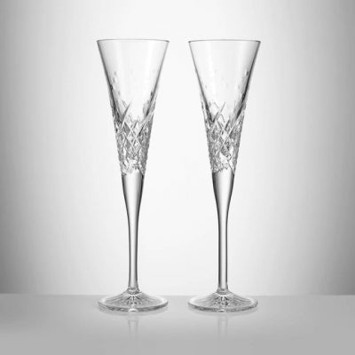 Waterford Celebrations Crystal Toasting Flute Glass, Set of 2