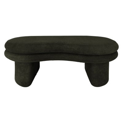 Lestok Fabric Storage Ottoman Bench, Olive