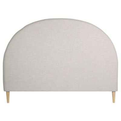 Nook Cupola Blended Linen Fabric Bed Headboard, King, Musk