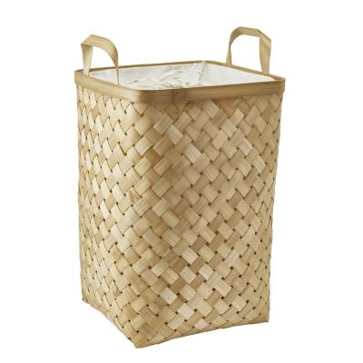 Aquanova Sawa Bamboo Laundry Basket, 104 Litre, Natural