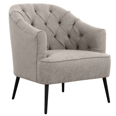 Maron Fabric Armchair, Ash