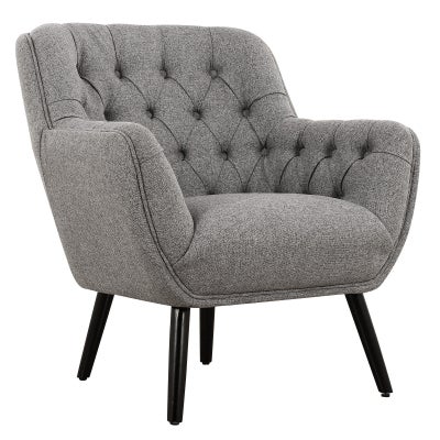 Jevis Fabric Armchair, Grey