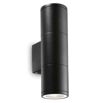 Gun IP44 Exterior Up / Down Wall Light, Small, Black