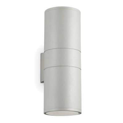 Gun IP54 Exterior Up / Down Wall Light, Large, Grey
