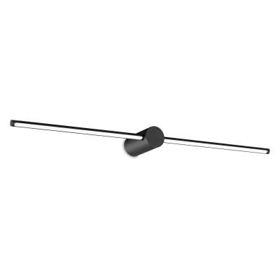 Filo IP44 Aluminium LED Adjustable Vanity / Picture Light, Small, Black