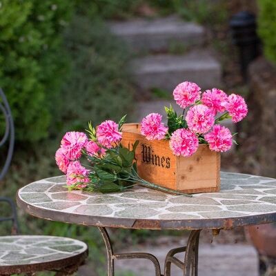Set of 2 Artificial Carnations Bunches - Hot Pink