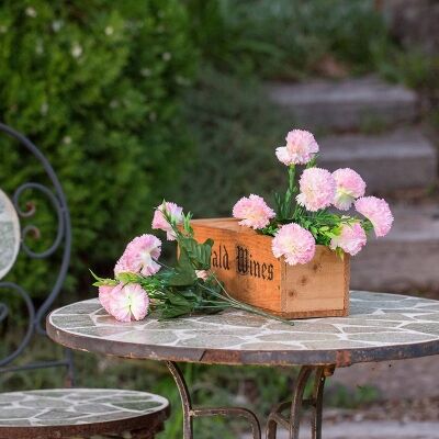 Set of 2 Artificial Carnations Bunches - Pink