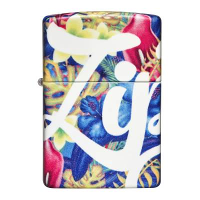 Zippo Windproof Lighter, Tropic Vibe Design