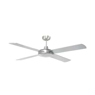 Tempest AC Ceiling Fan, 132cm/52'', Brush Aluminium 