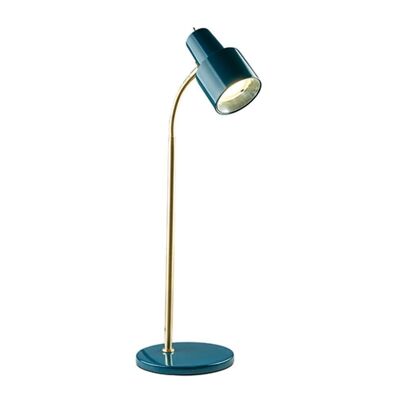 Celeste Metal LED Task Lamp, Moody Blue