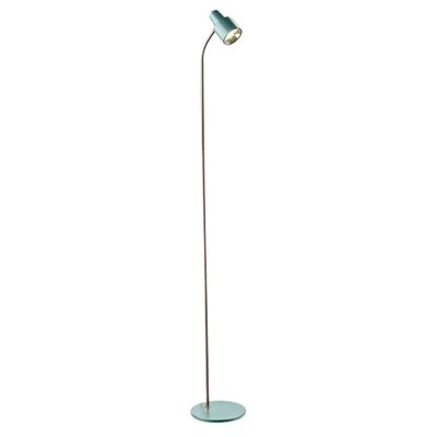 Celeste Metal LED Floor Lamp, Dusted Jade